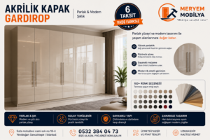 Akrilik kapak gardırop