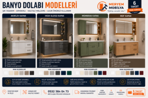 banyo dolabı modelleri